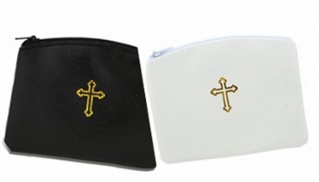 Genuine Leather Catholic rosary case