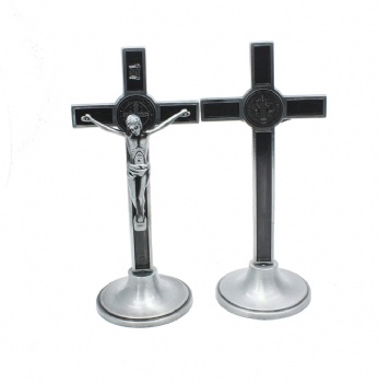 Metal Crucifix Cross Christ Catholic Jesus Decoration for Office Home Religion Ornaments